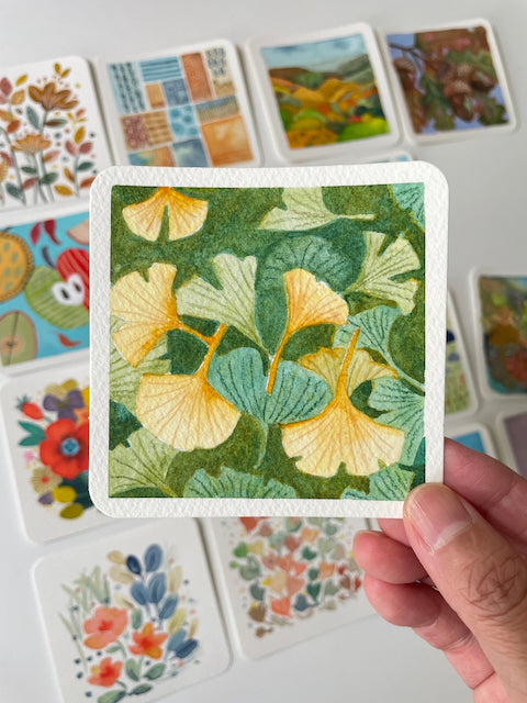 Mini Series No. 4 Gingko Leaves